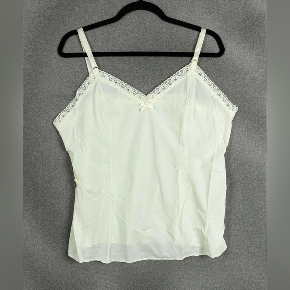 Vintage Shadowline Cream Camisole - Picture 1 of 12